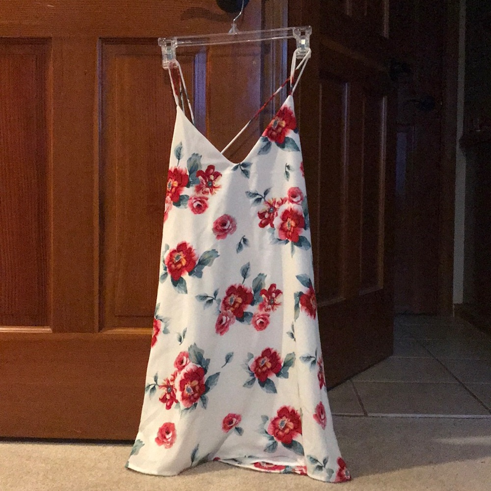 Lulu flower open back dress